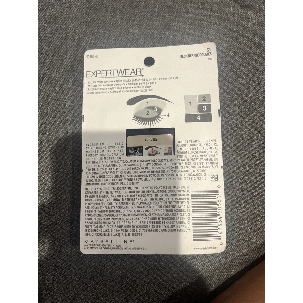 NEW MAYBELLINE Expertwear Eye Shadow 320  40 QColors Chic Naturals Chocolates